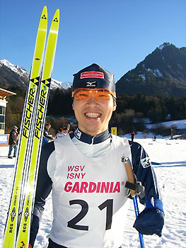 [写真]新田選手銀メダル獲得