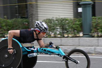 [写真]はまなすマラソン大会での久保選手