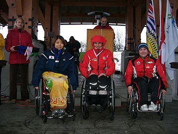 [写真]シットスキー女子表彰式