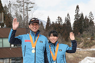 [写真]井口深雪選手・小林卓司ガイド