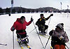 [写真]競馬場でのシットスキー体験