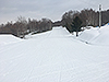 [写真]西岡競技場の雪の状況