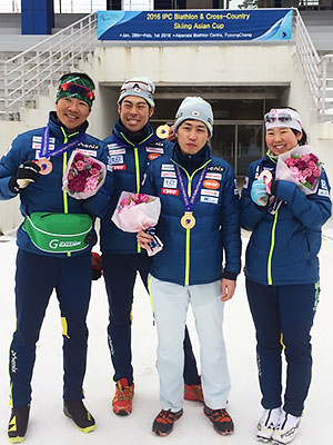 [写真]メダルを獲得した日本選手