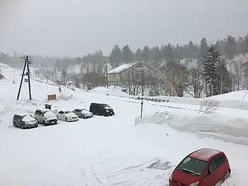 [写真]旭岳の積雪