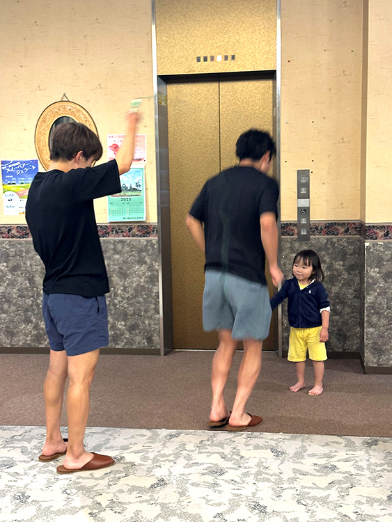 [写真]娘と川除選手と広瀬選手