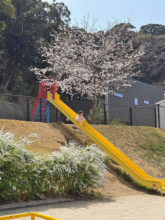 [写真]長い滑り台