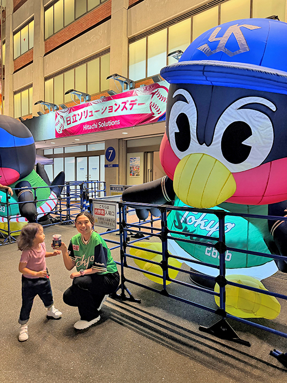 [写真]大きなつば九郎