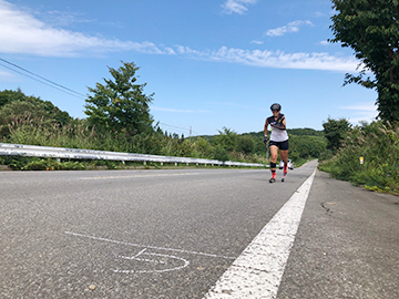 [写真]タイムレースのラストスパート