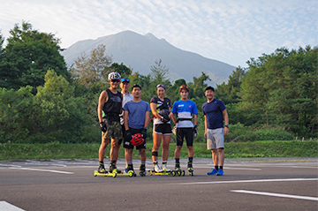 [写真]青森県弘前市での全日本クロカンチーム合宿