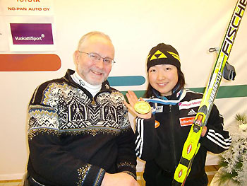 [写真]フィリップ・グレイヴァン氏と太田選手