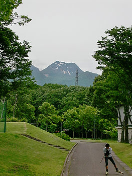 [写真]新田佳浩選手練習風景