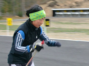 [写真]トレーニング中の太田渉子