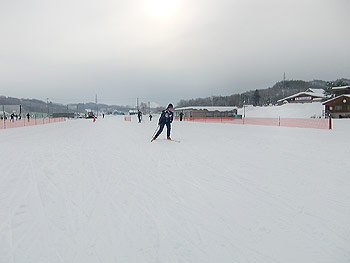 [写真]スピード練習中の太田渉子選手