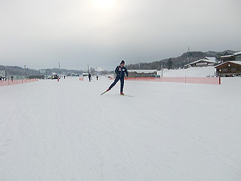 [写真]スピード練習中の太田渉子選手