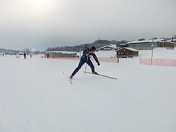 [写真]スピード練習中の太田渉子選手