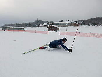 [写真]スピード練習中の太田渉子選手