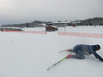 [写真]スピード練習中の太田渉子選手