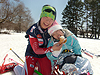 [写真]太田選手と雪の上で