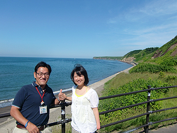 [写真]社協の山中さんと