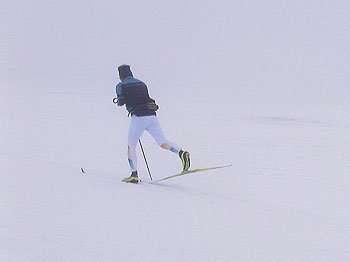 [写真]クラシカルトレーニング中の新田佳浩選手