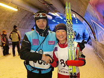 [写真]ゴールした太田渉子と