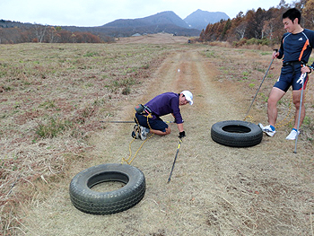 [写真]体力に自信のある村越選手も