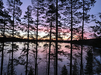 [写真]フィンランドの朝焼け