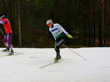 [写真]アンナ選手（ロシア）のスケーティング