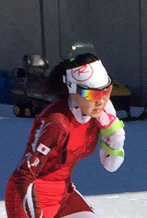 [写真]くいしばってゴールした阿部友里香