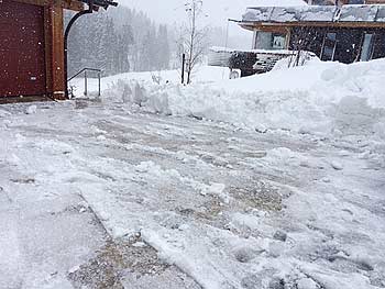 [写真]雪掻きをした場所