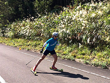 [写真]阿部友里香のスピードトレーニング