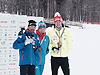 [写真]新田佳浩２位涙の表彰式