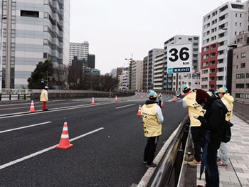 [写真]東京マラソン36km地点
