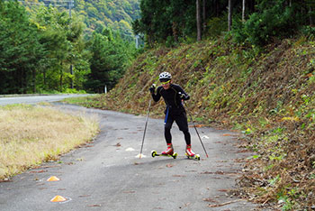 [写真]岩本啓吾選手のトレーニングの様子