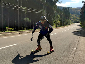 [写真]岩本啓吾選手のトレーニングの様子