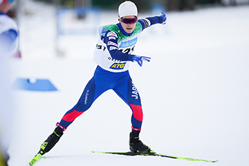 [写真]スプリント・フリーで4位に入賞した川除大輝選手