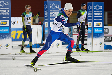 [写真]スプリント・フリーで4位入賞した川除大輝選手