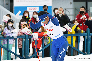[写真]新田選手の走り