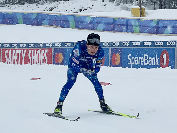 [写真]ノルディックスキー世界選手権大会2025で川除大輝選手の滑り
