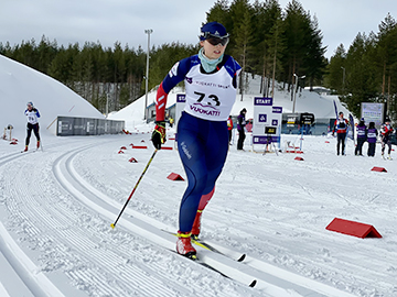 [写真]クロスカントリー・ショート・クラシカル9位の阿部友里香