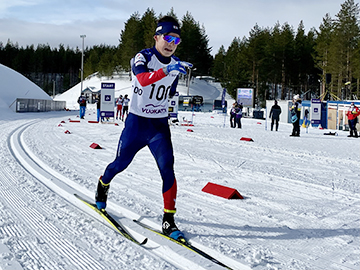 [写真]クロスカントリー・ショートで5位の川除選手