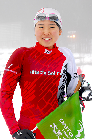 [写真]阿部友里香選手、競技後の笑顔