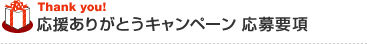 応援ありがとうキャンペーン　応募要項