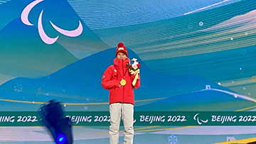 [写真]北京パラリンピックでのメダルセレモニー