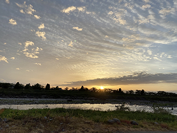 [写真]富山の夕景色