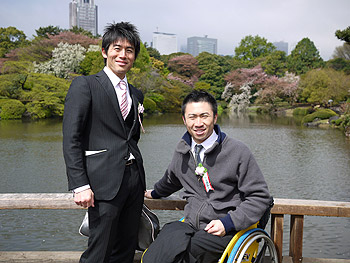 [写真]佐藤圭一選手と久保恒造