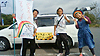 [写真]北海道一周マラソン中のメンバー