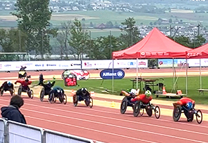 [写真]岸澤選手の800mレース