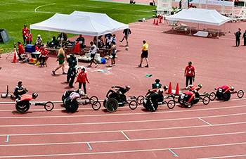 [写真]1500m決勝のレース