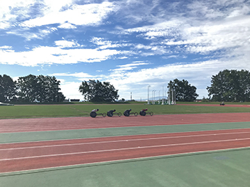 [写真]久保恒造選手のトレーニング